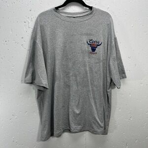 Coors Banquet Beer Rodeo Adult‎ Large Gray Graphic T-Shirt